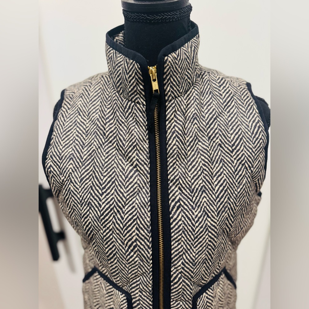 J Crew Factory Excursion Herringbone Vest - New XS